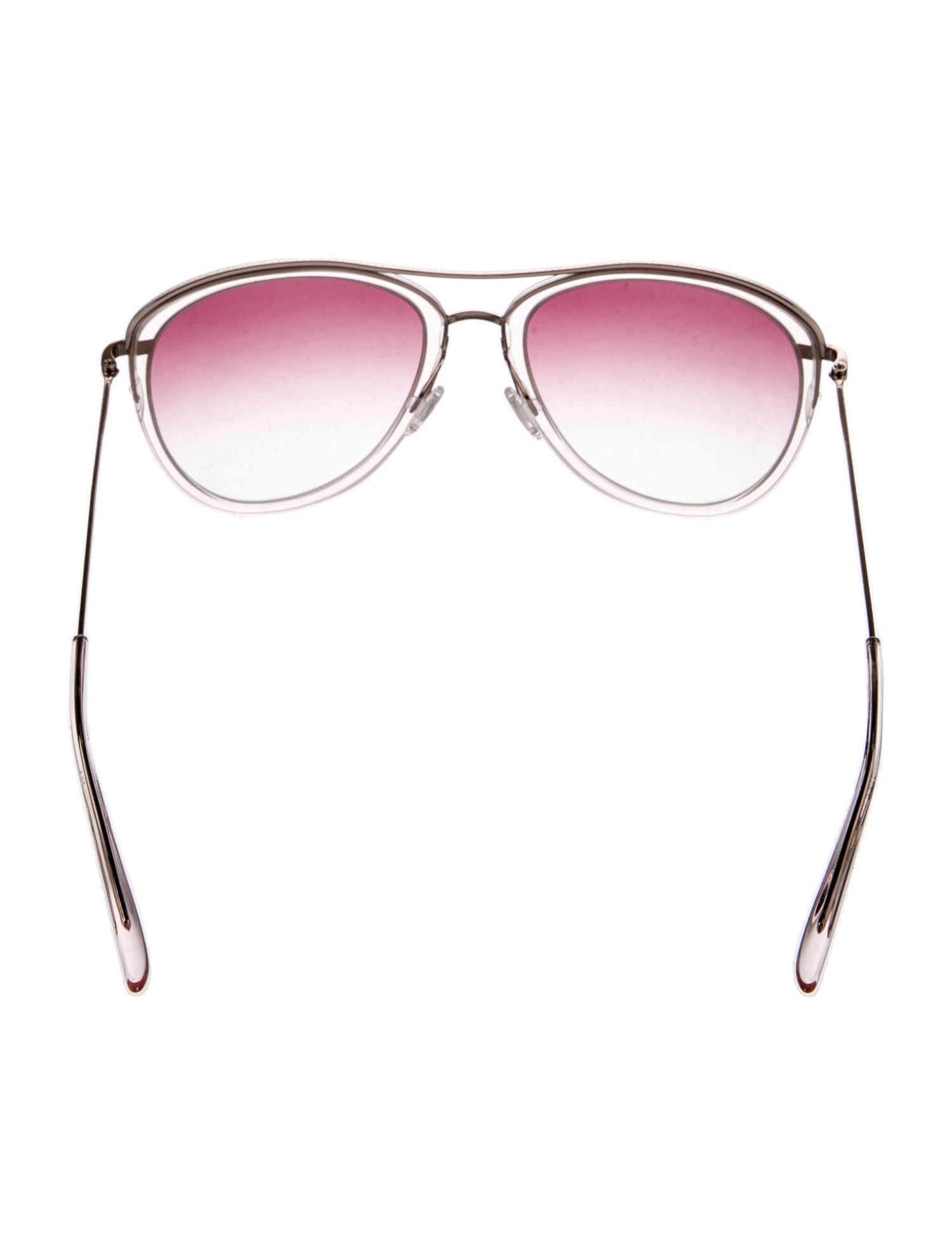 Barton Perreira Aviator Gradient Sunglasses