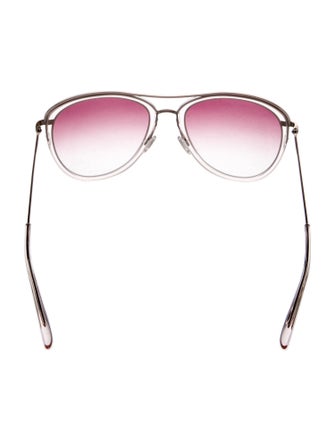 Barton Perreira Aviator Gradient Sunglasses