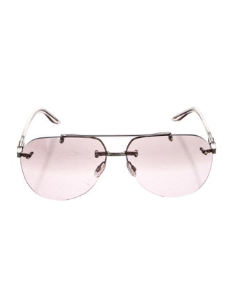 Barton Perreira Aviator Tinted Sunglasses