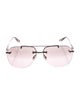 Barton Perreira Aviator Tinted Sunglasses