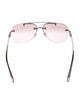 Barton Perreira Aviator Tinted Sunglasses