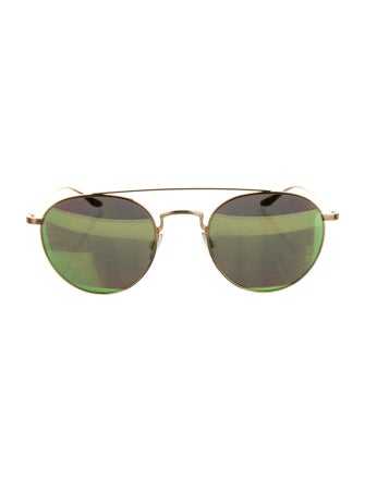 Barton Perreira Round Mirrored Sunglasses