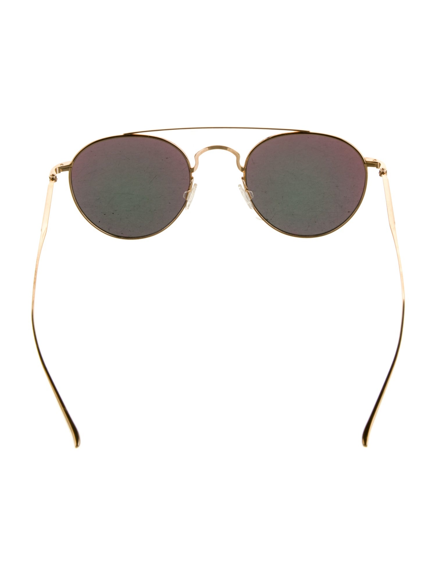 Barton Perreira Round Mirrored Sunglasses