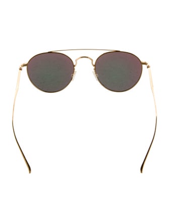 Barton Perreira Round Mirrored Sunglasses