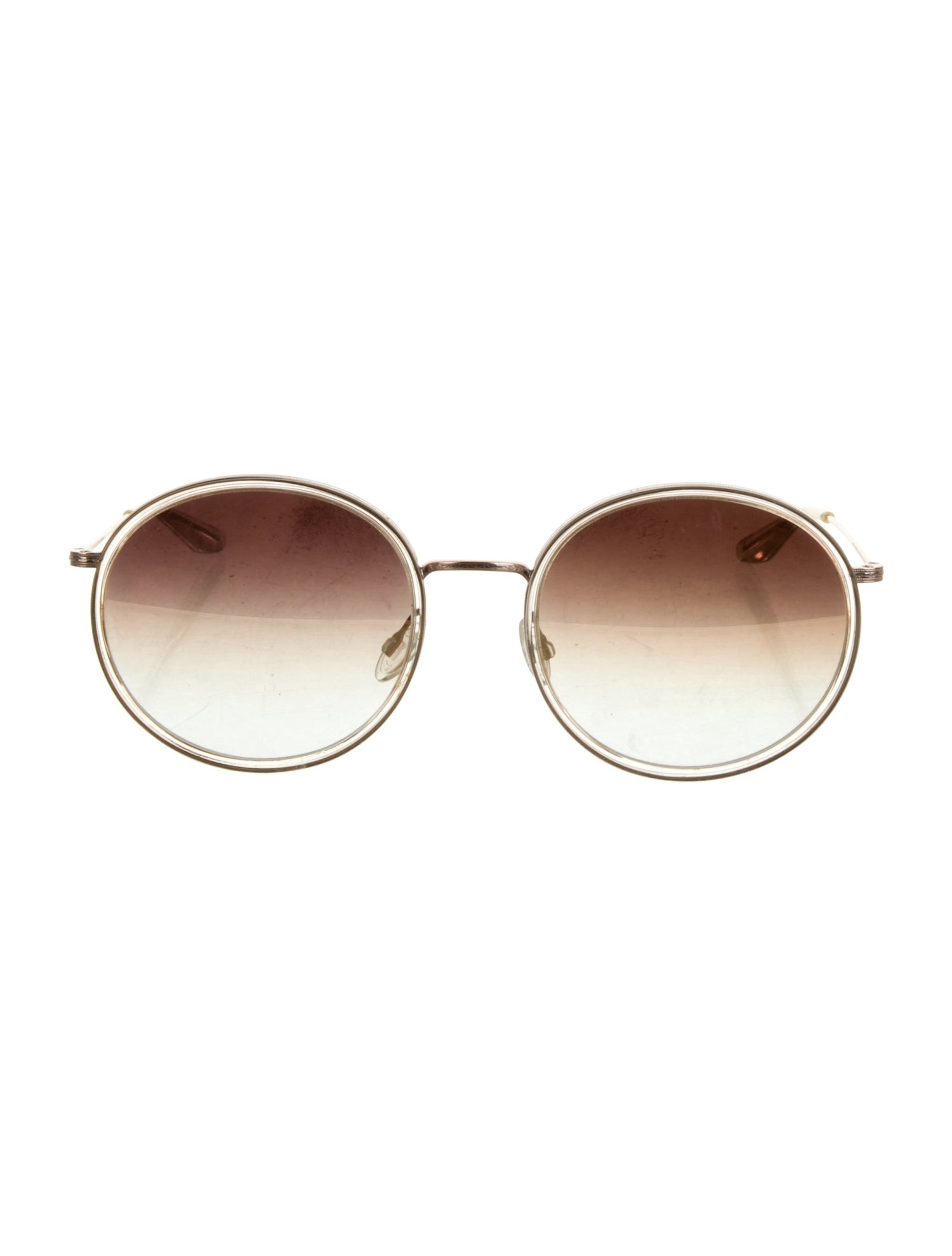 Barton Perreira Round Gradient Sunglasses