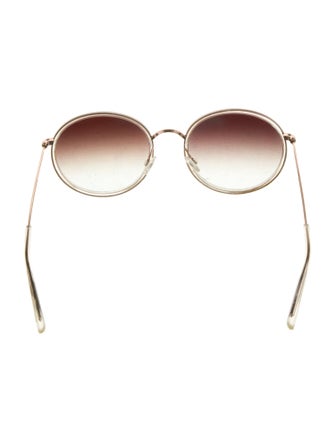 Barton Perreira Round Gradient Sunglasses