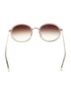 Barton Perreira Round Gradient Sunglasses