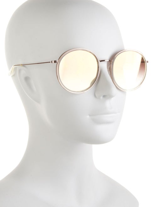 Barton Perreira Round Gradient Sunglasses