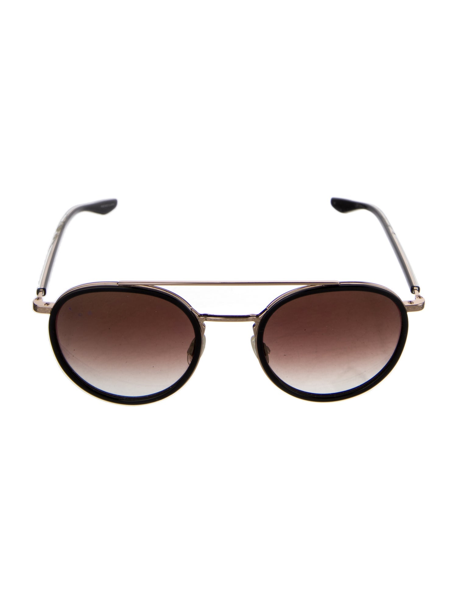 Barton Perreira Round Gradient Sunglasses