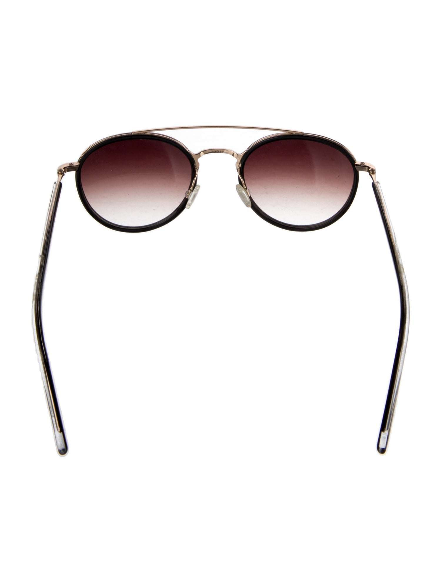 Barton Perreira Round Gradient Sunglasses
