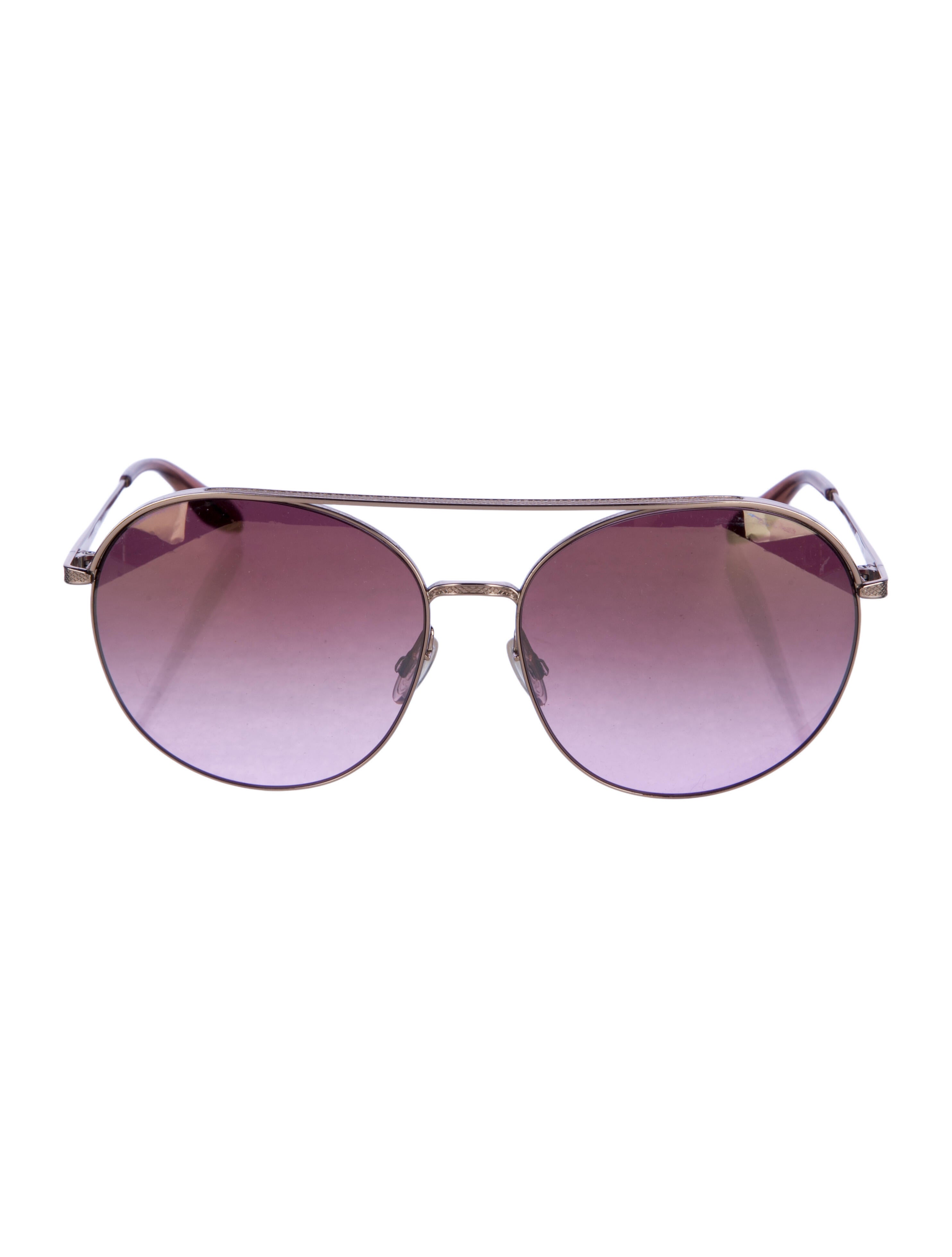 Barton Perreira Aviator Gradient Sunglasses