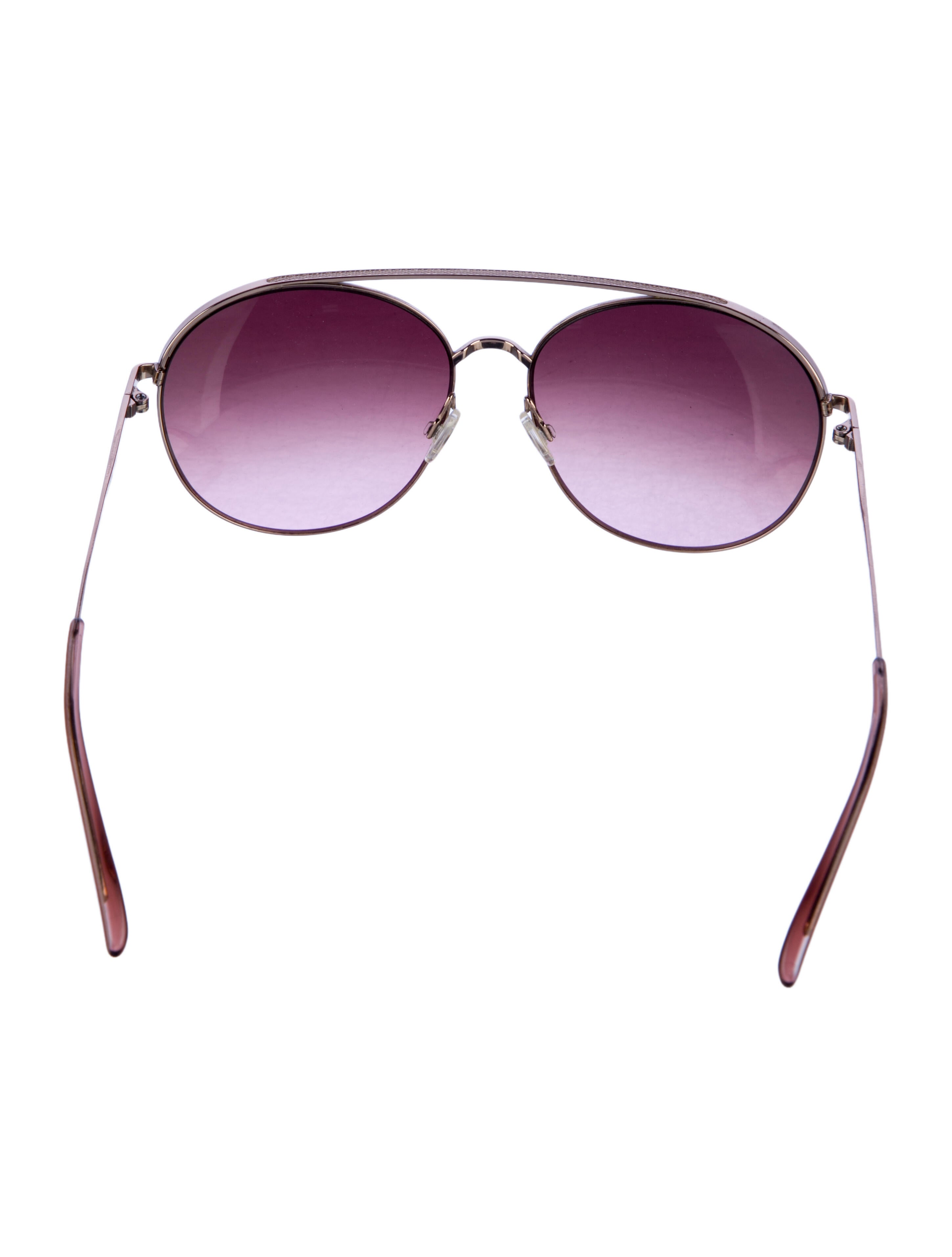 Barton Perreira Aviator Gradient Sunglasses