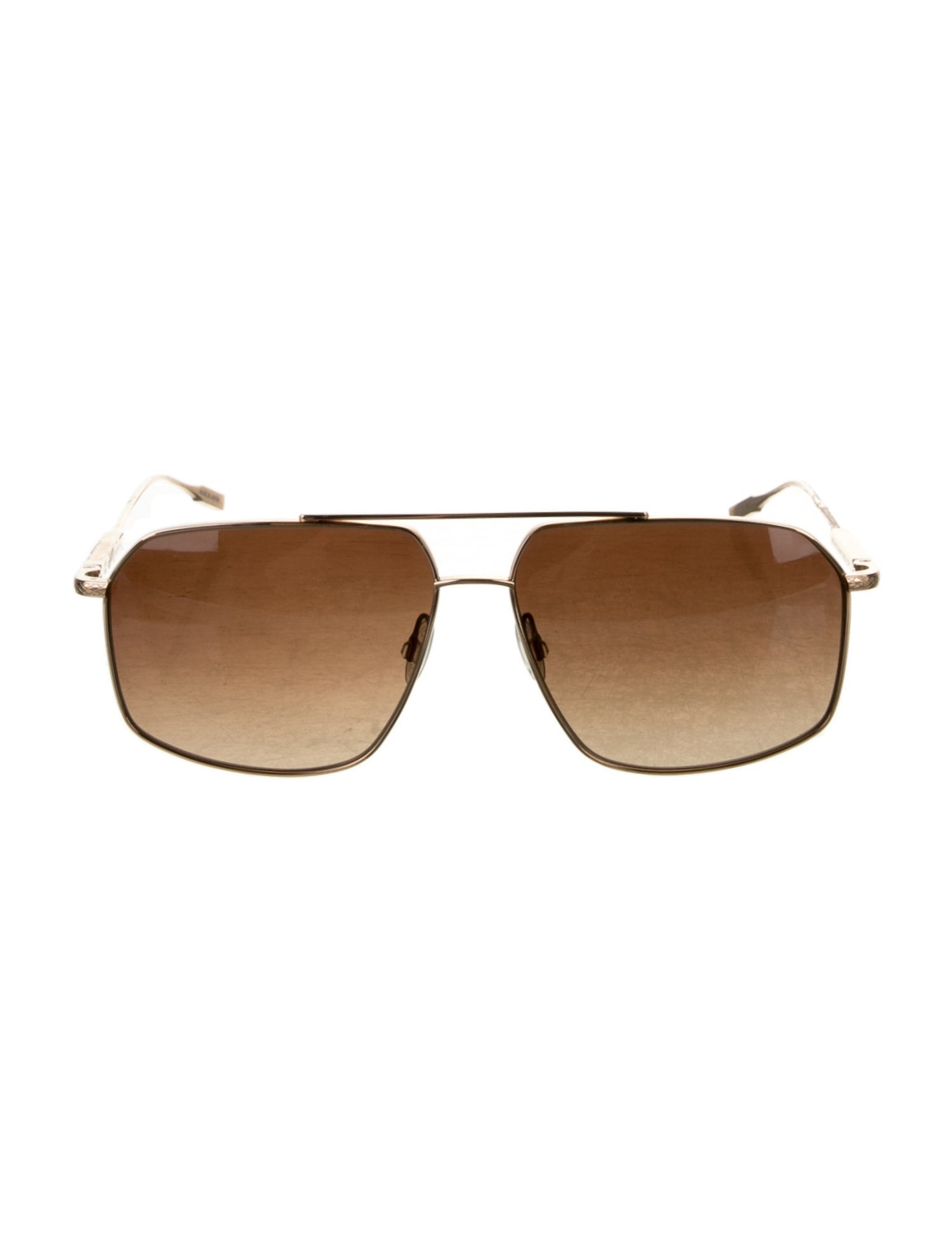 Barton Perreira Aviator Gradient Sunglasses