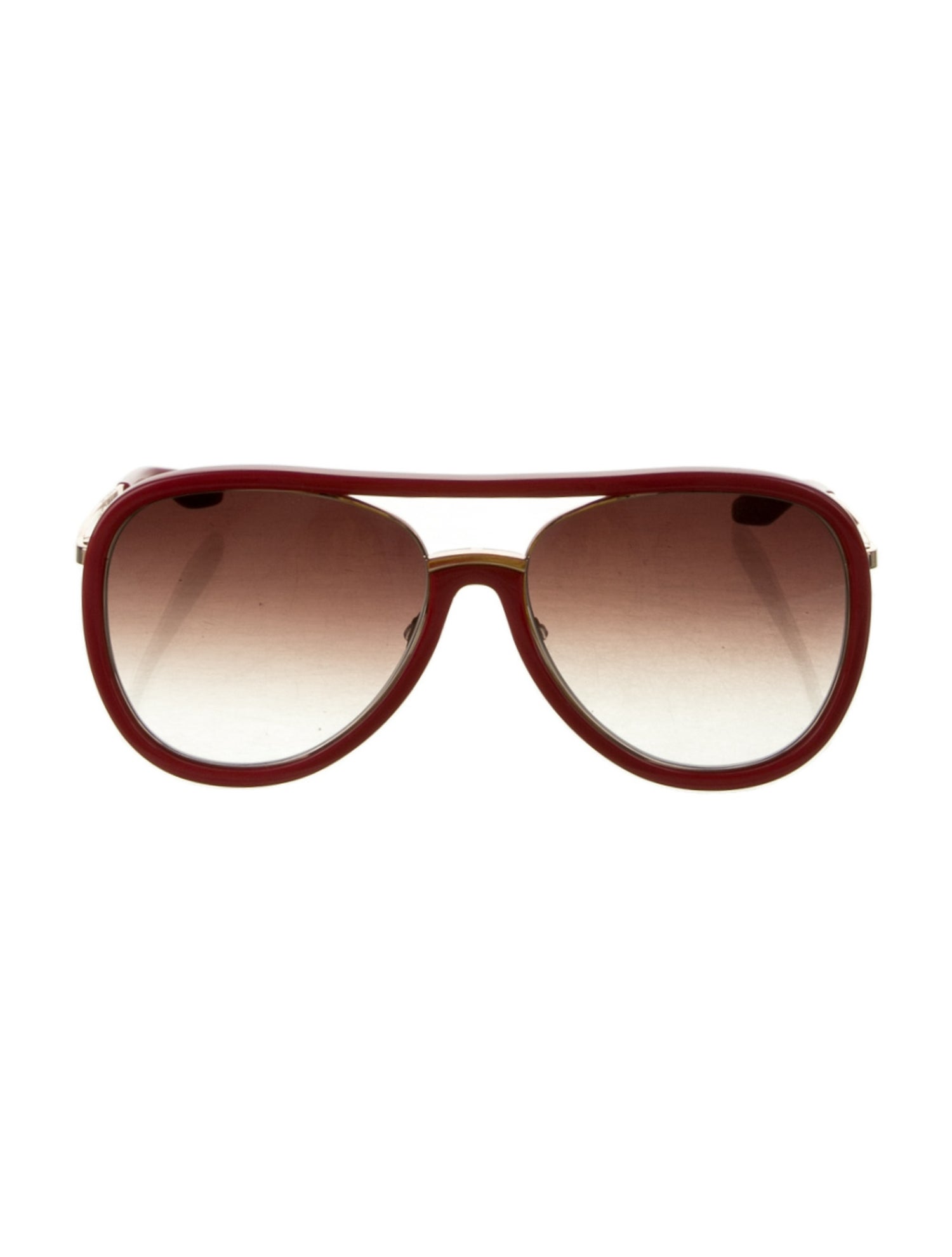 Barton Perreira Aviator Gradient Sunglasses