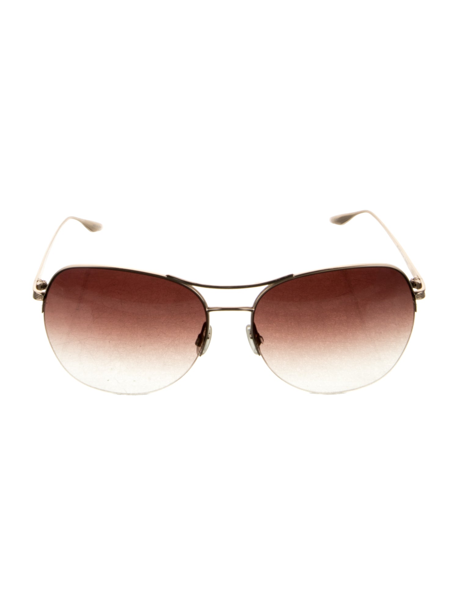 Barton Perreira Aviator Gradient Sunglasses