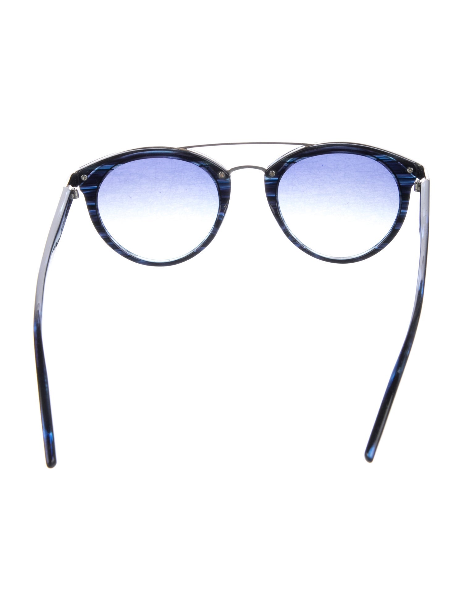 Barton Perreira Round Gradient Sunglasses