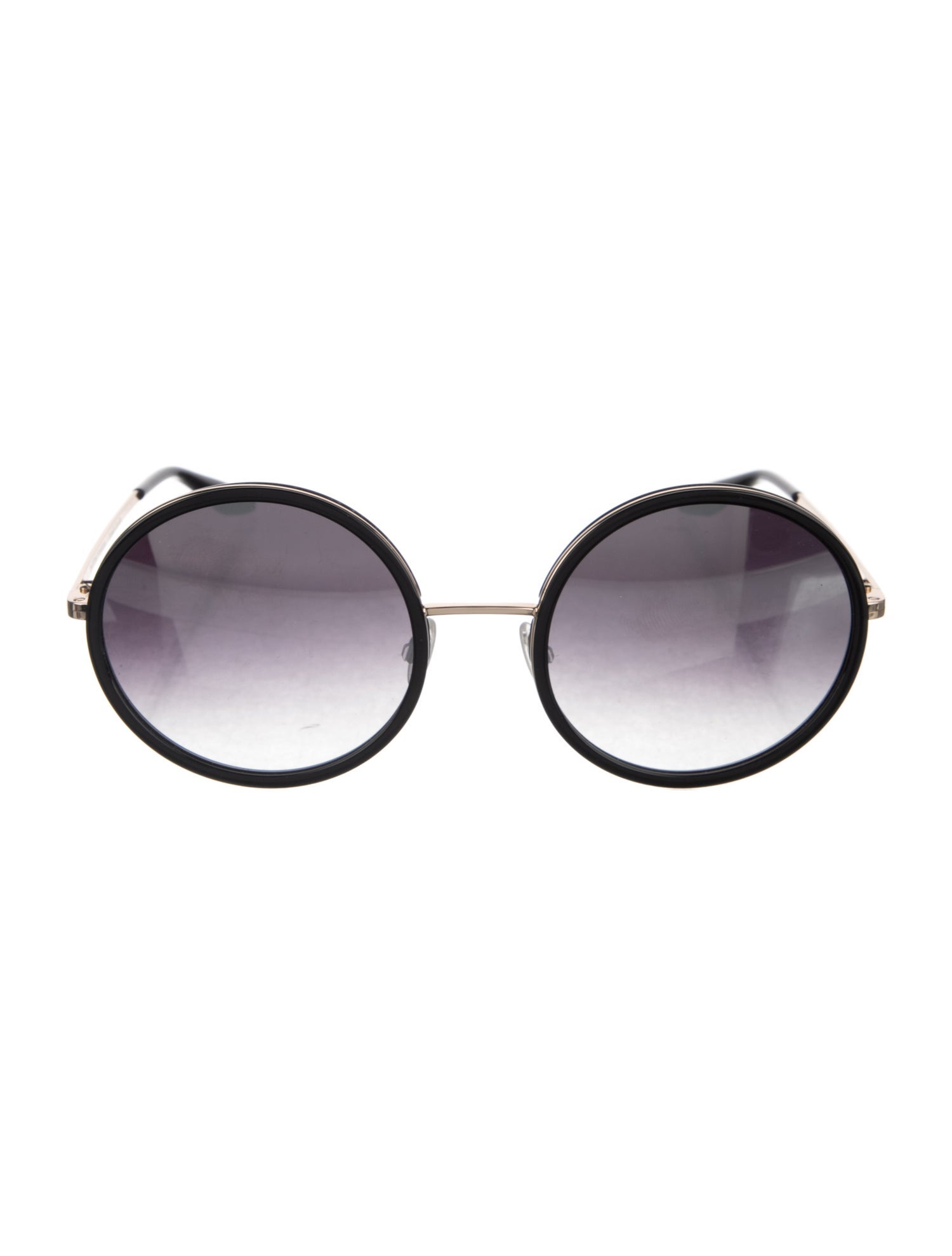 Barton Perreira Round Gradient Sunglasses