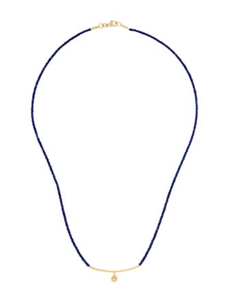 Barbara Heinrich Studio 18K Diamond & Lapis Bar Necklace