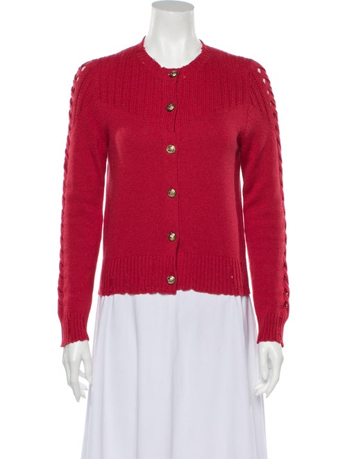 Barrie Cashmere Crew Neck Sweater Red