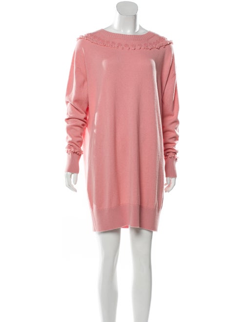 Barrie Cashmere Mini Dress Coral