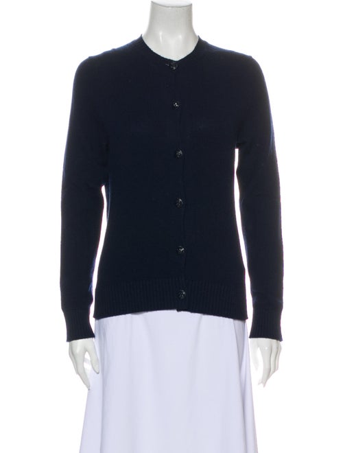 Barrie Cashmere Crew Neck Sweater Blue