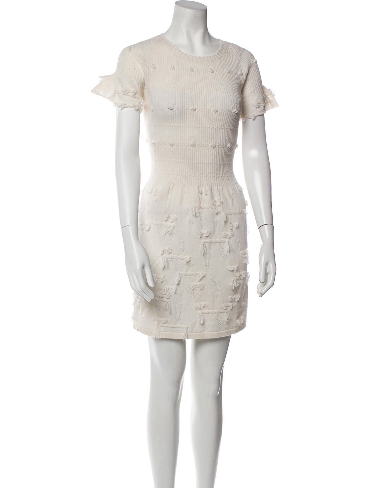 Barrie Cashmere Mini Dress Neutrals Dresses, Clothing BARRI21749 The RealReal