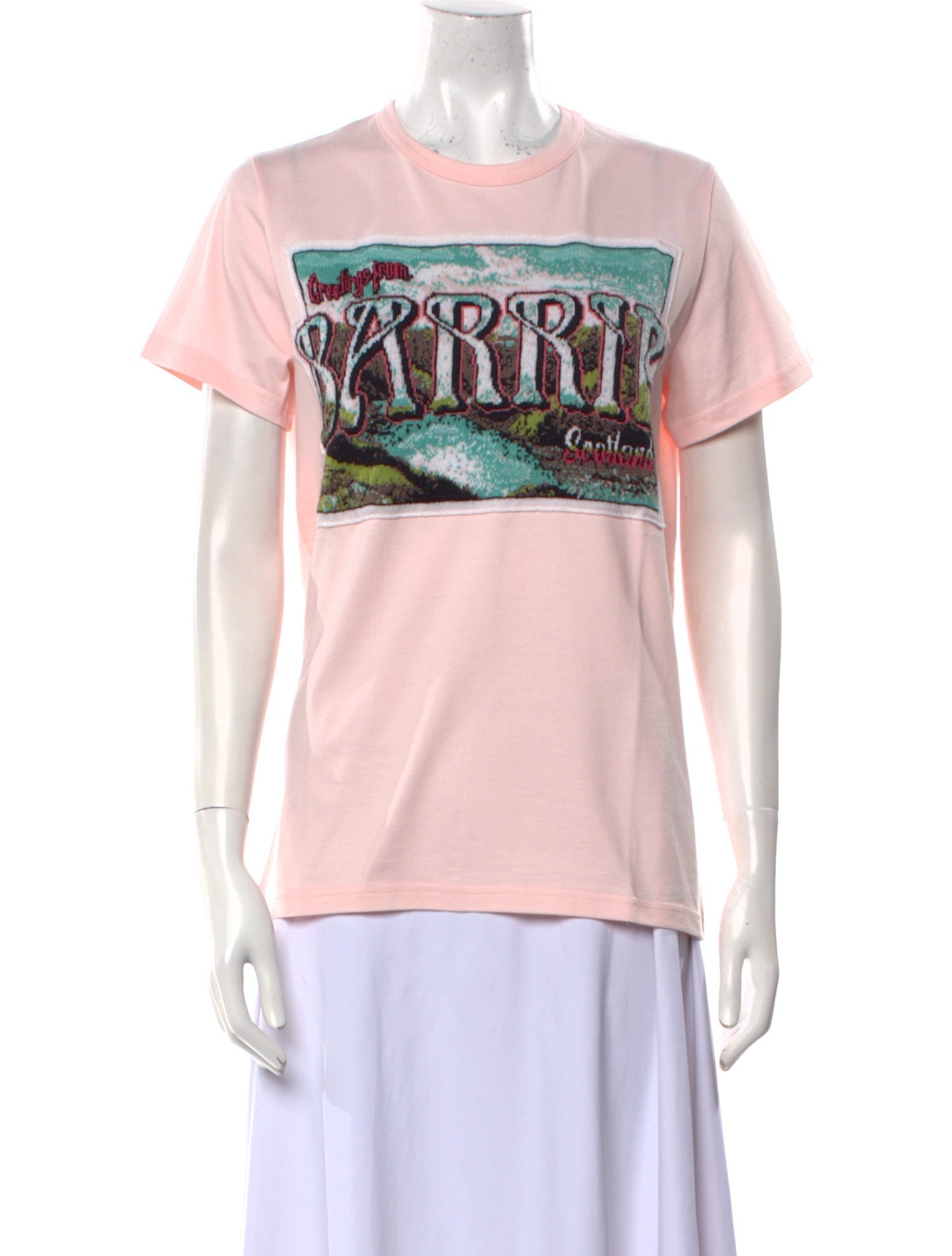 Barrie Graphic Print Crew Neck T-Shirt w/ Tags