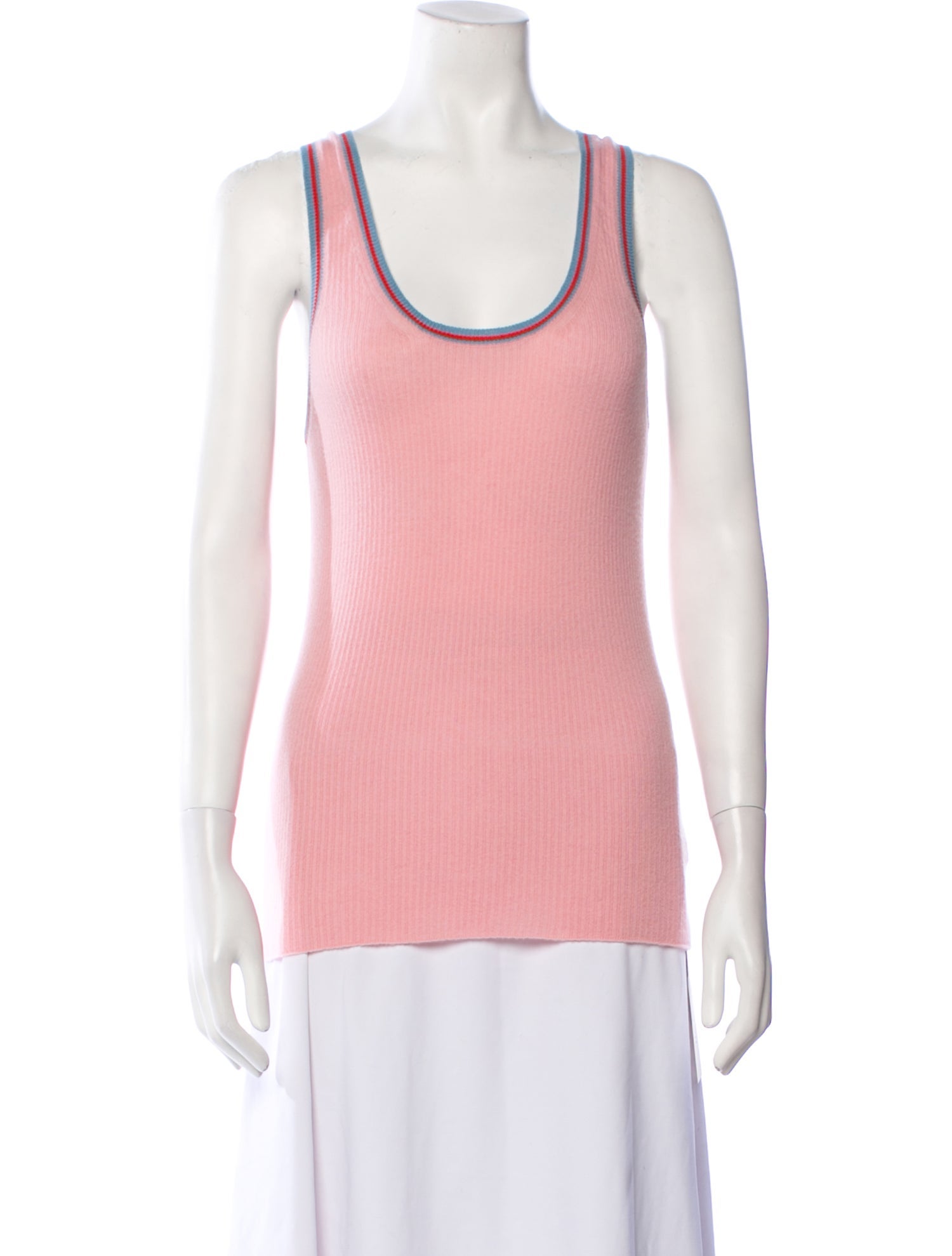 Barrie Cashmere Scoop Neck Top