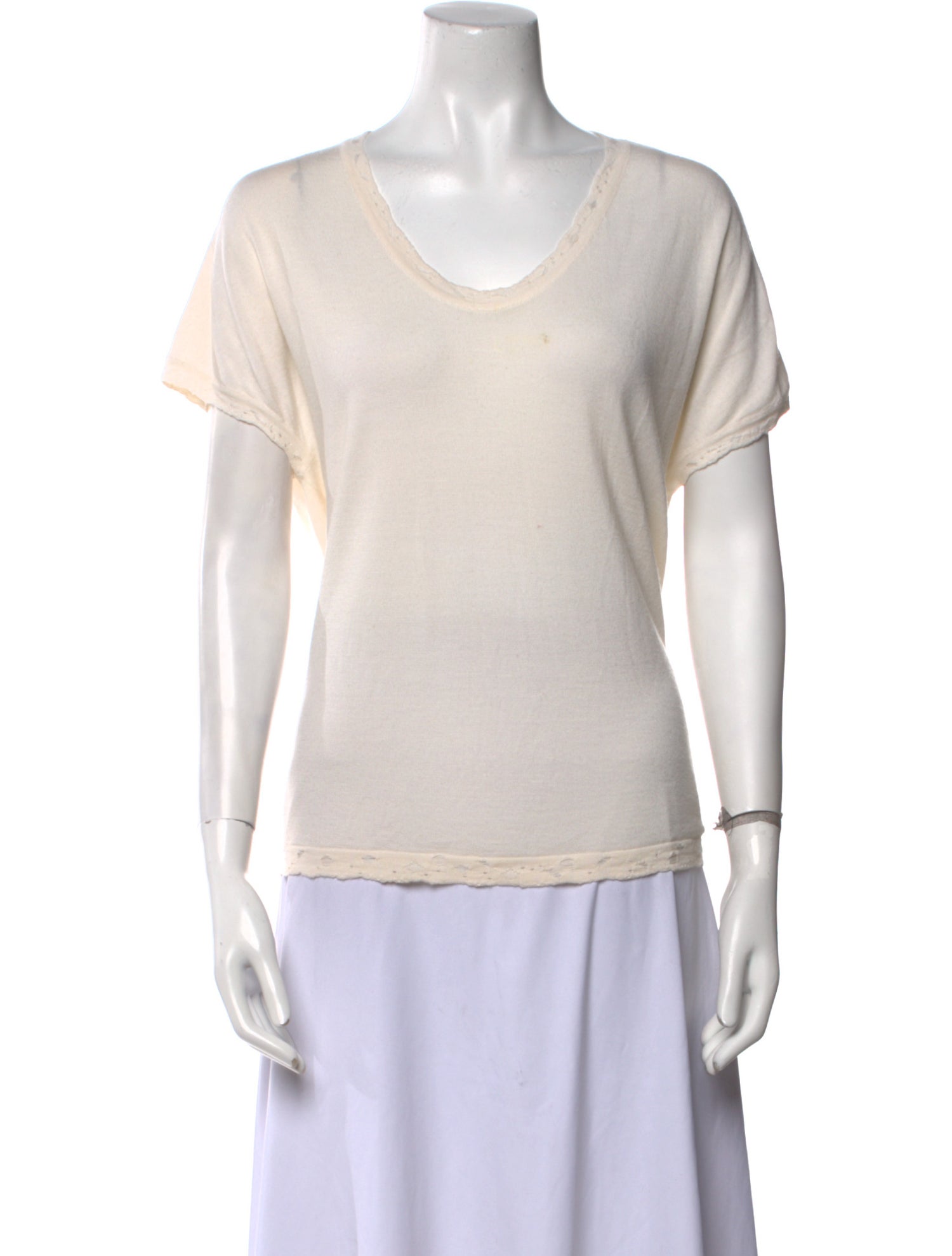Barrie Cashmere Scoop Neck Sweater