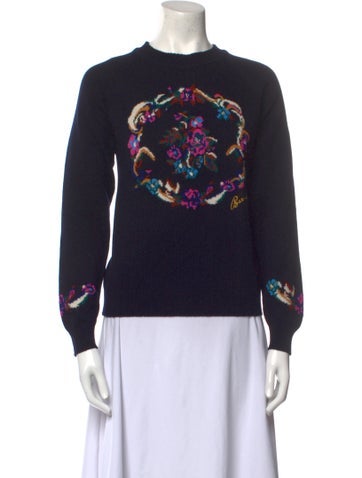 Barrie Knitwear Cashmere Graphic Print Sweater M