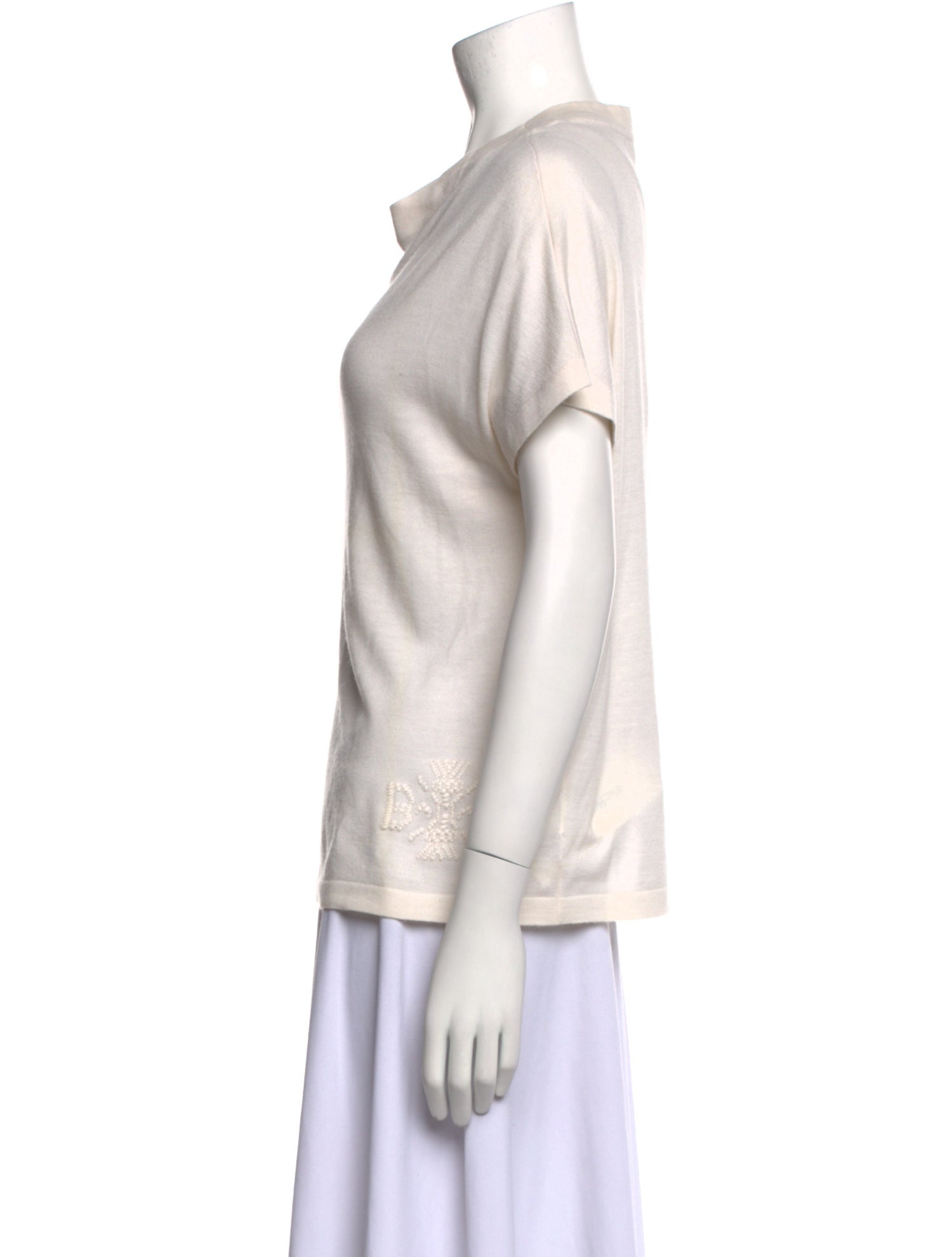 Barrie Cashmere Cowl Neck T-Shirt