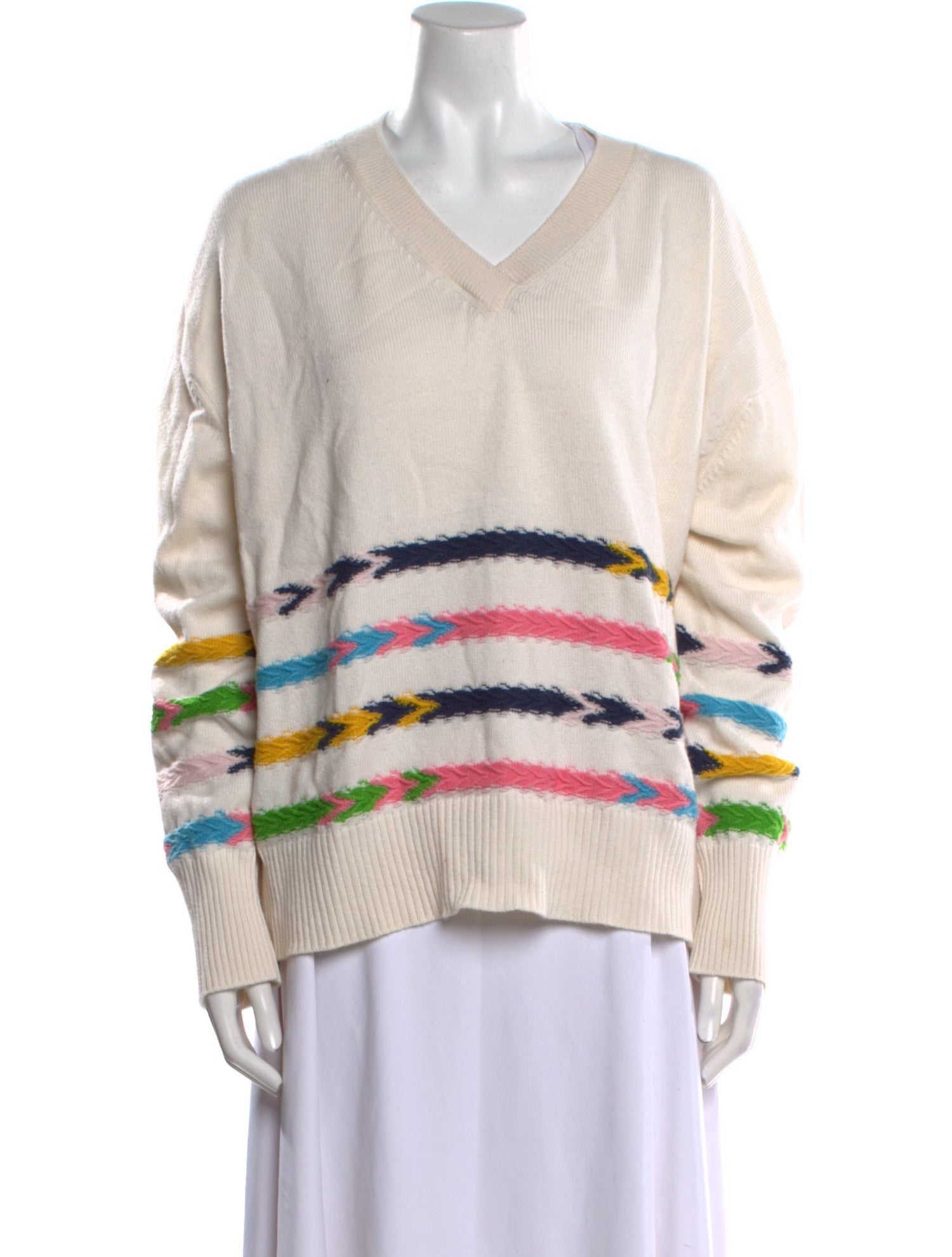 Barrie Cashmere Striped Sweater