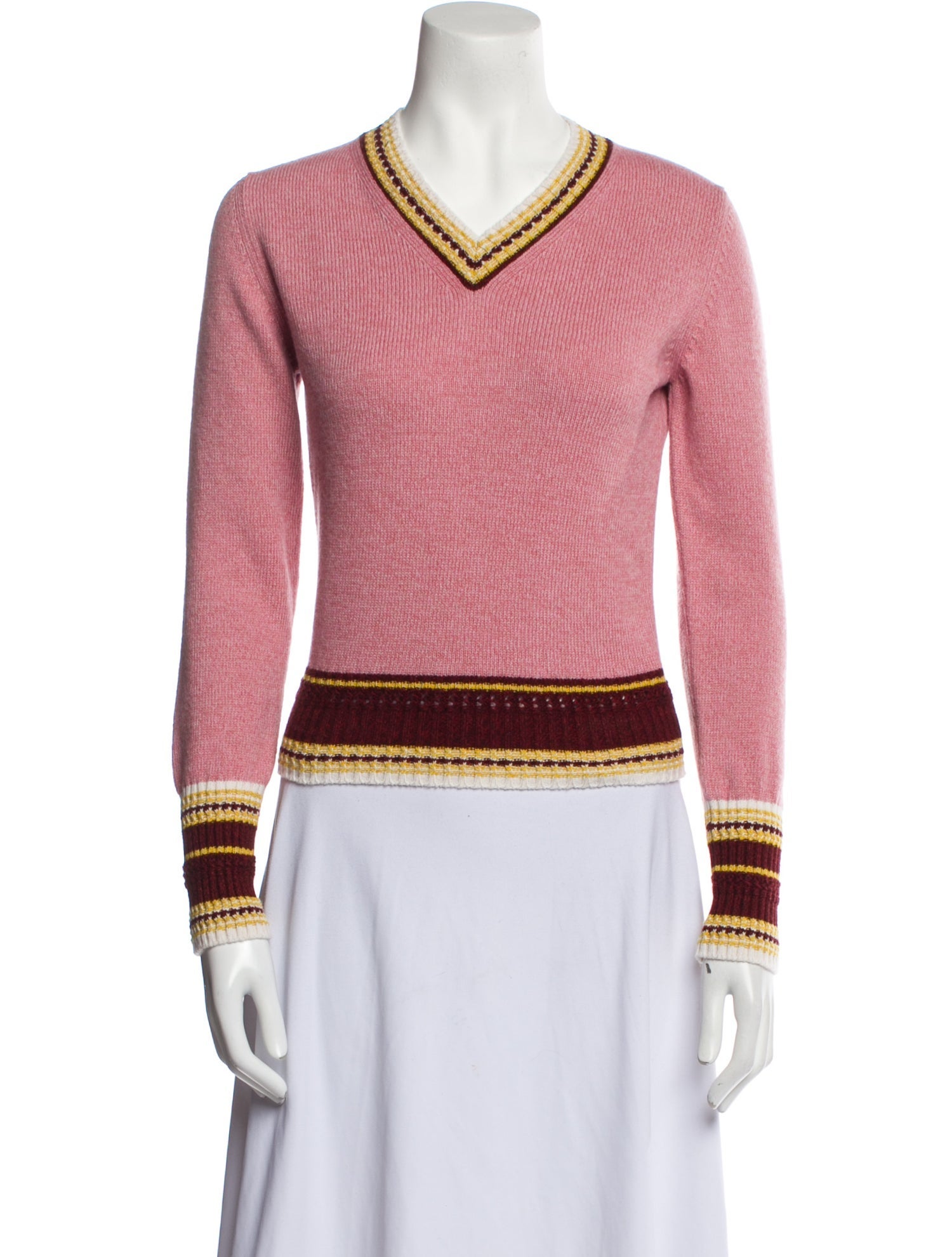 Barrie Cashmere Striped Sweater