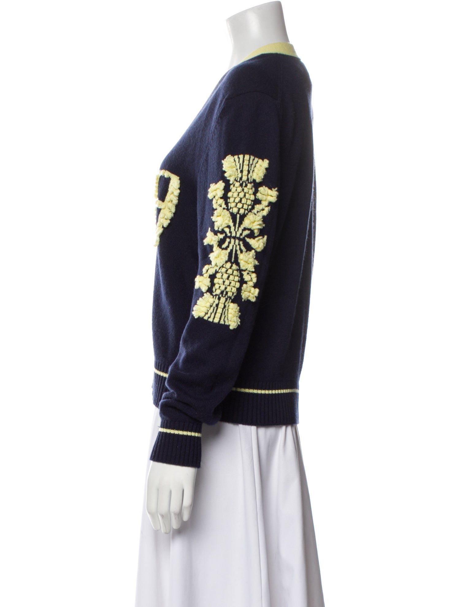 Barrie Cashmere Printed Sweater