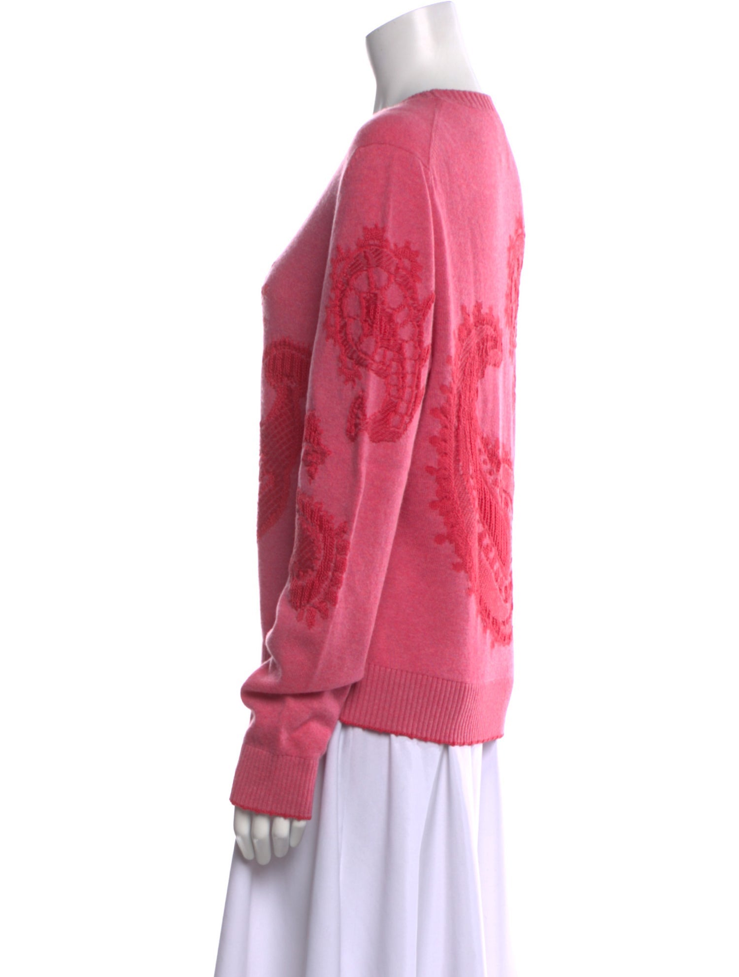 Barrie Cashmere Graphic Print Sweater