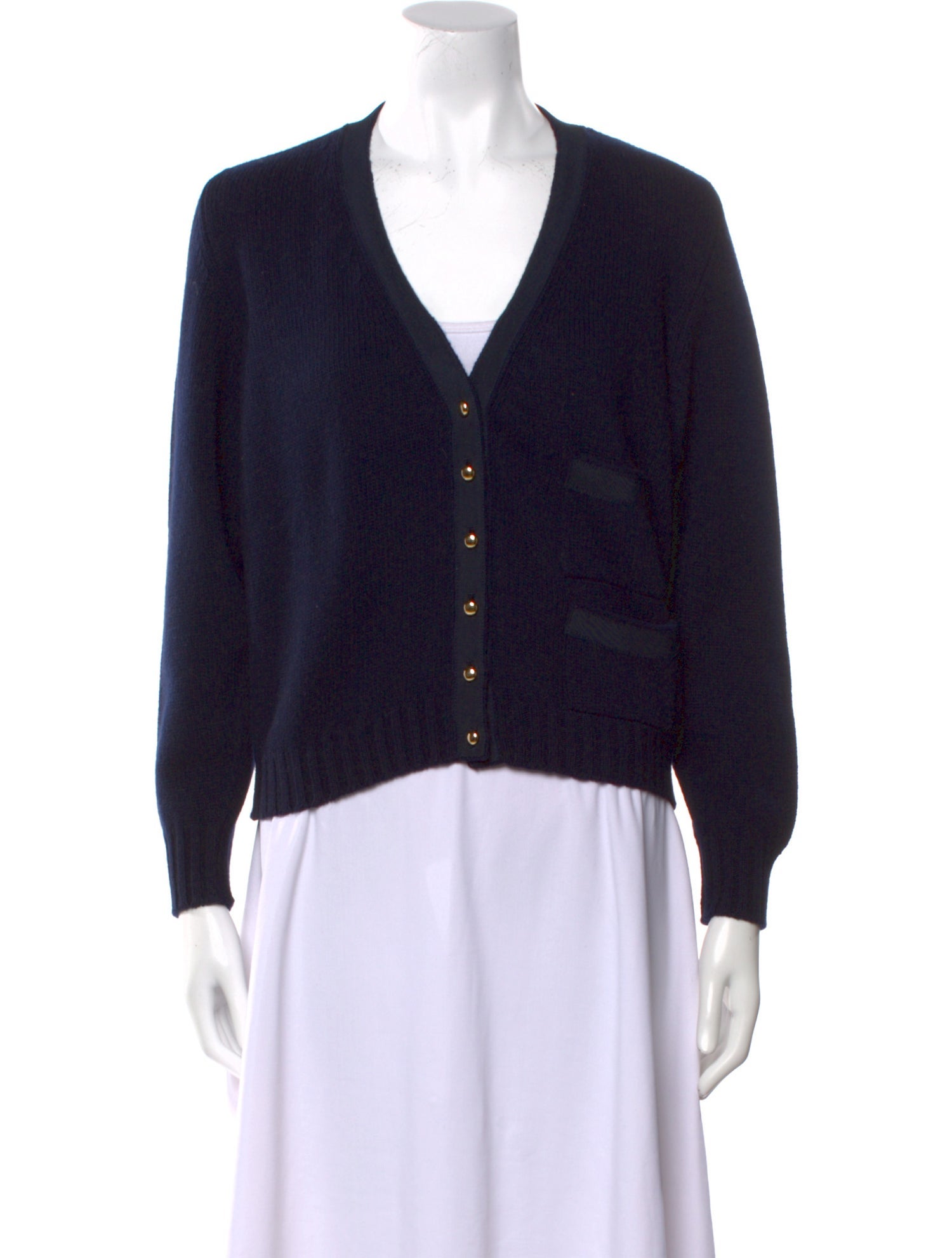 Barrie Lambswool V-Neck Sweater