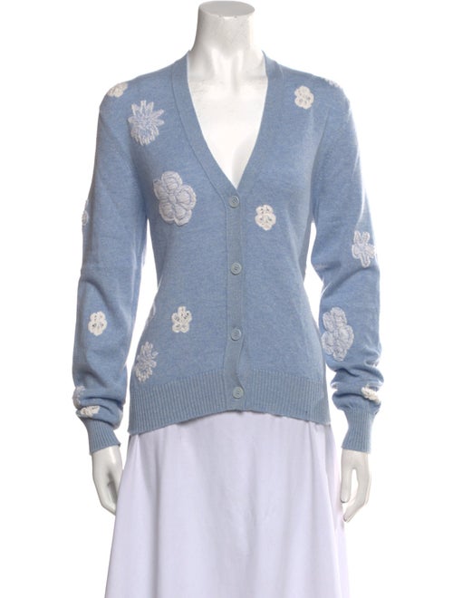 Barrie Cashmere Floral Print Sweater