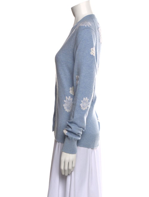 Barrie Cashmere Floral Print Sweater