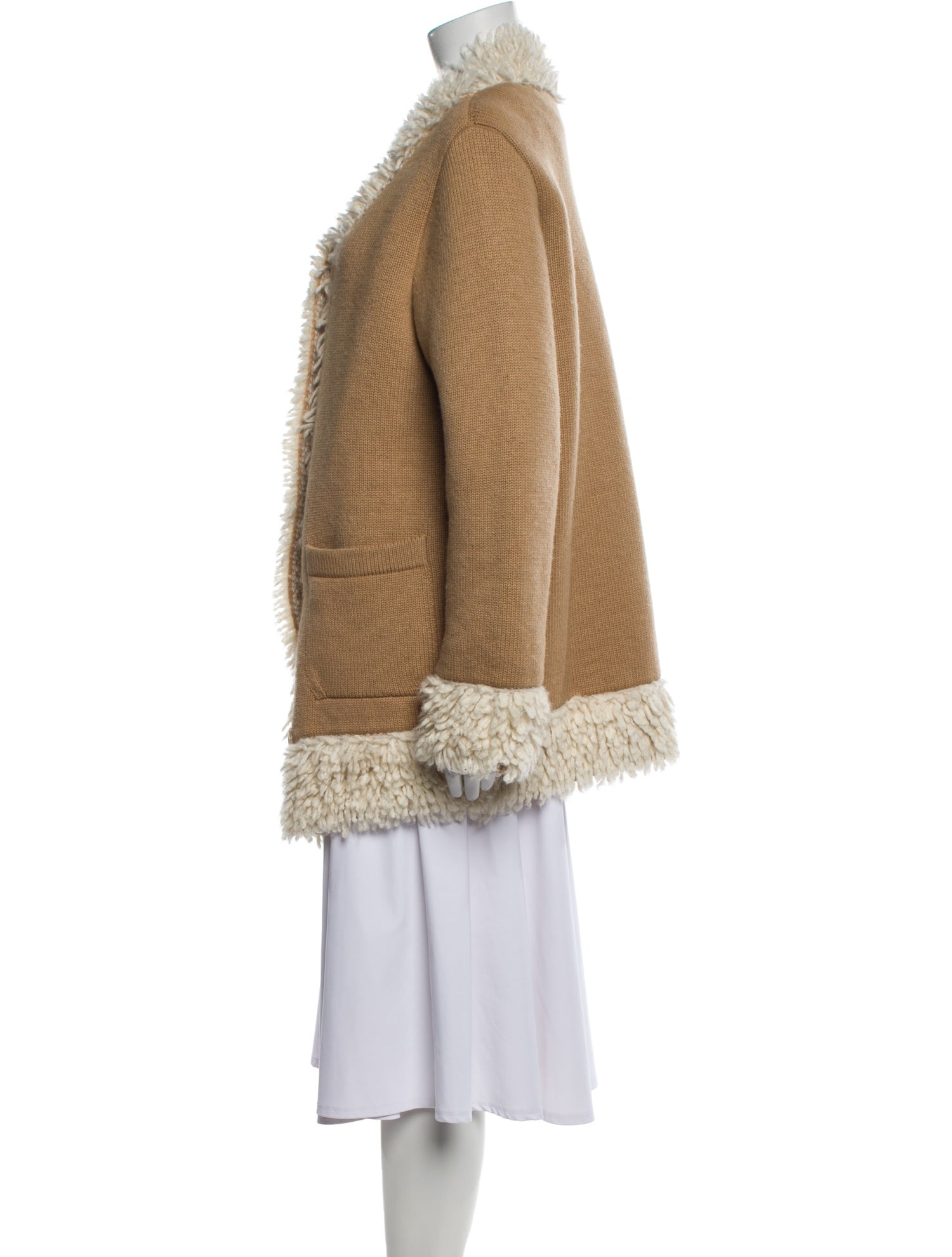 Barrie Cashmere Faux Fur Jacket