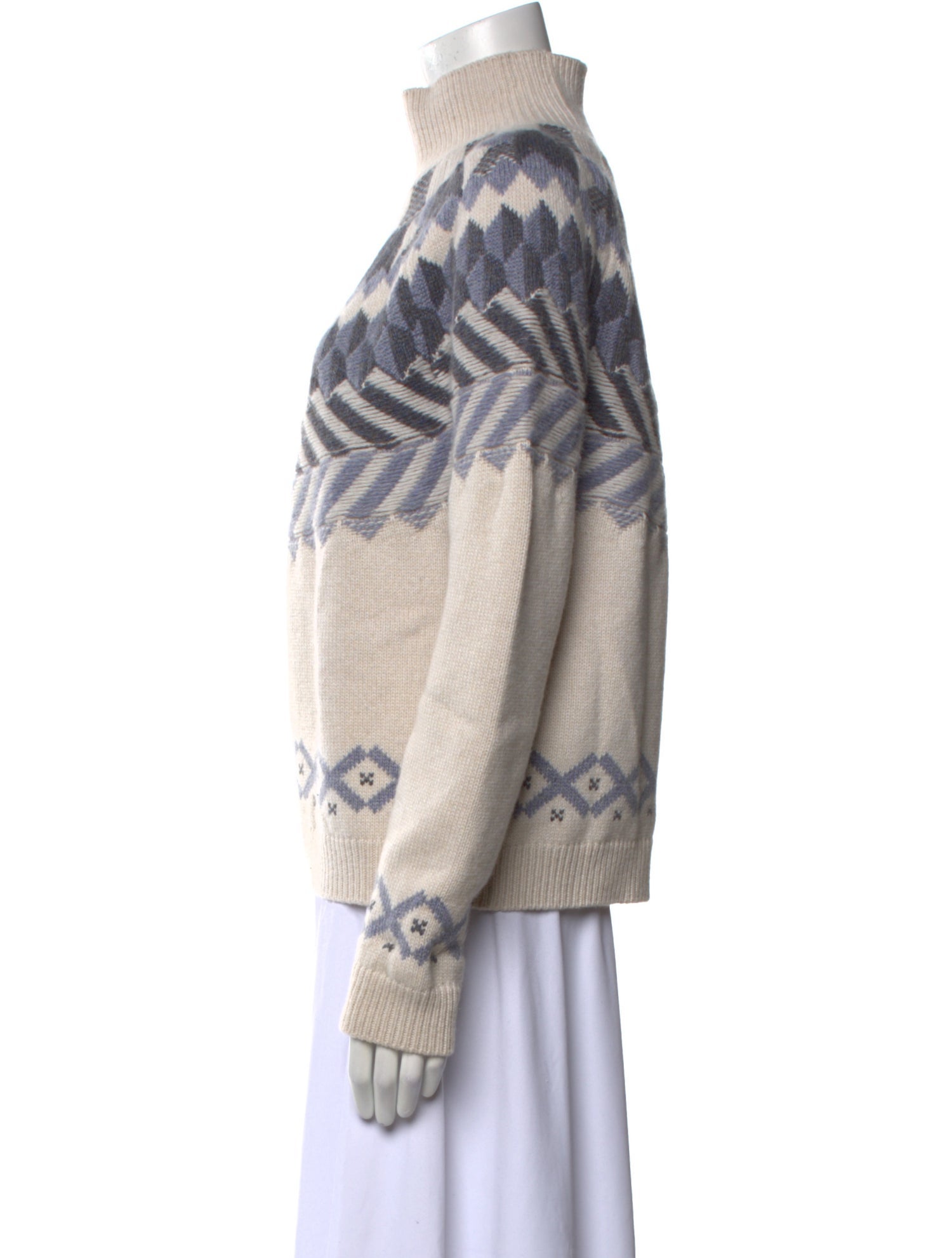 Barrie Printed Turtleneck Sweater