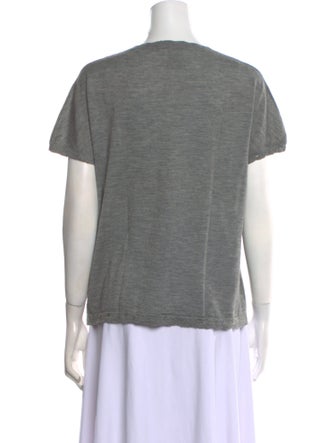 Barrie Cashmere Scoop Neck T-Shirt
