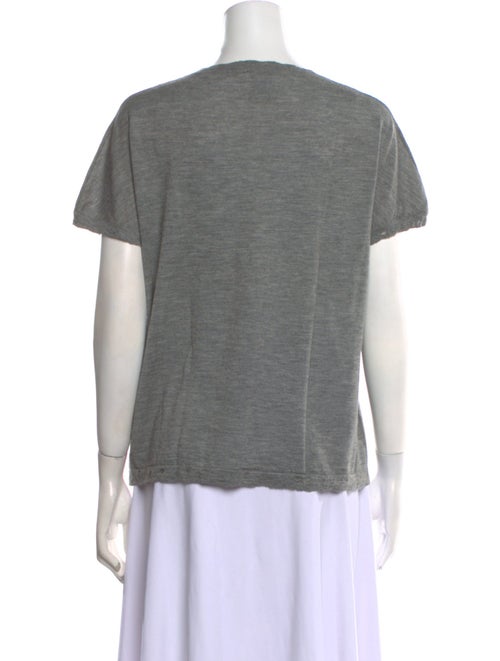 Barrie Cashmere Scoop Neck T-Shirt