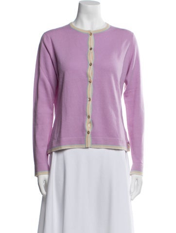 Pre-owned Barrie Crew Neck Sweater In Purple