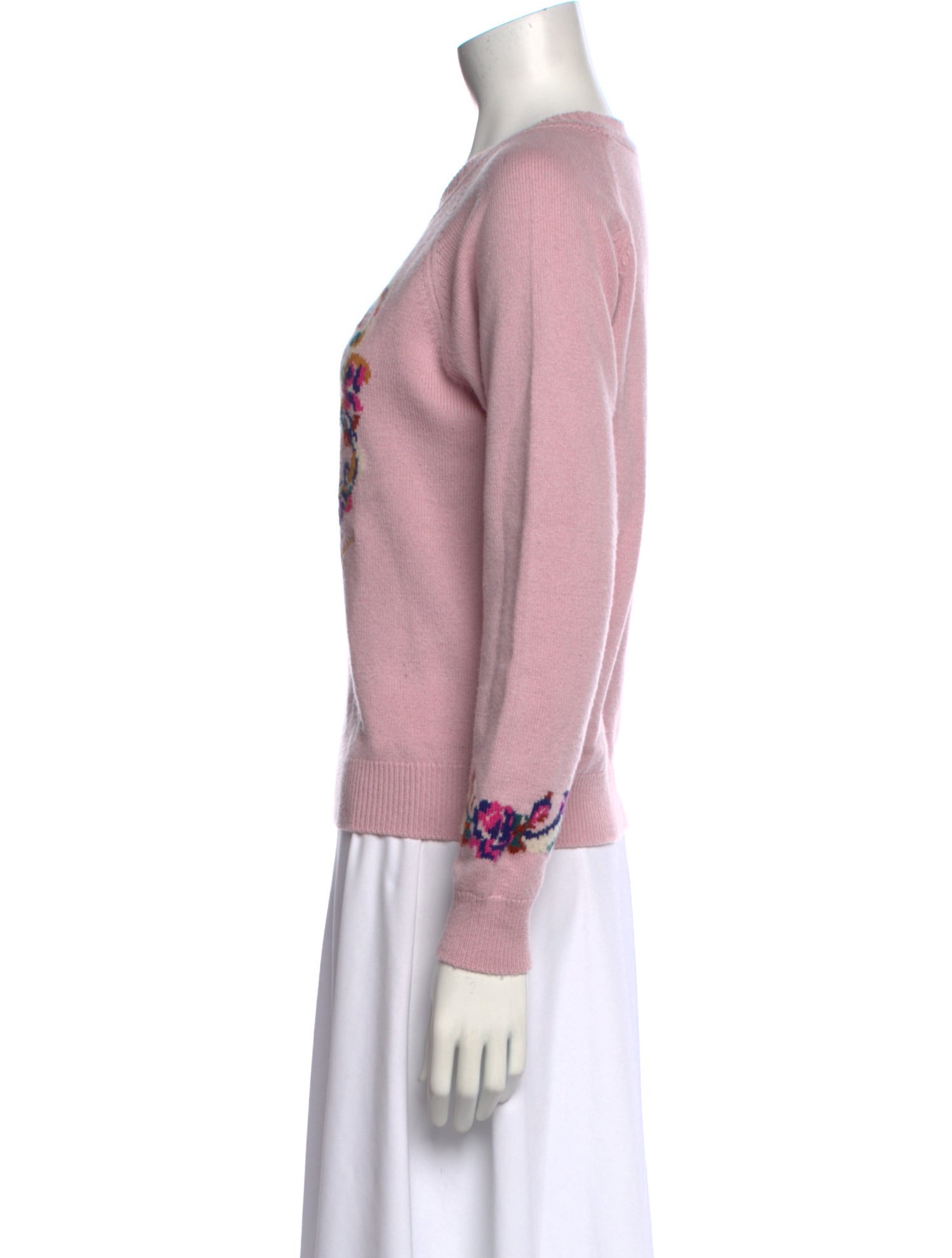 Barrie Cashmere Graphic Print Sweater