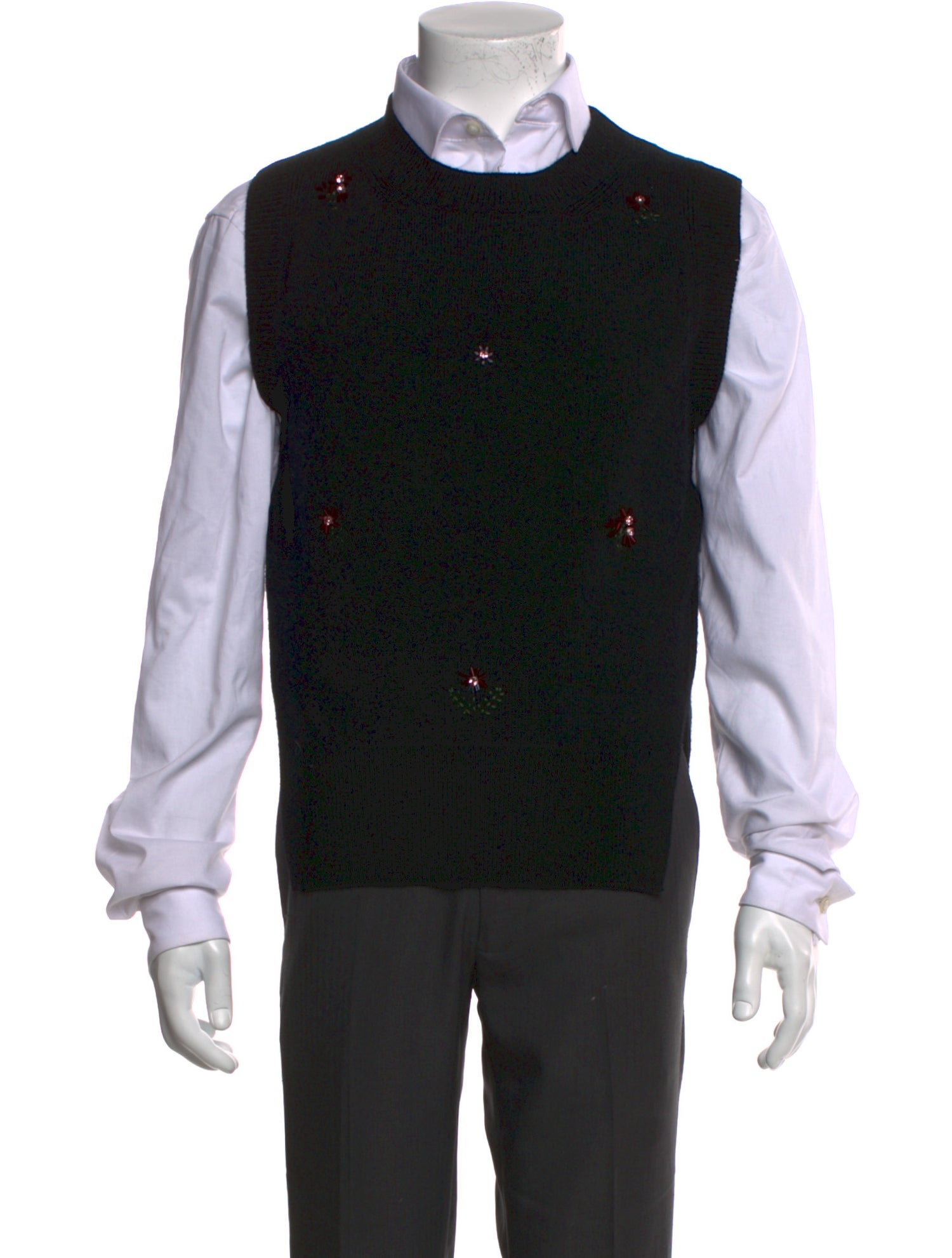 Barrie Cashmere Crew Neck Sweater Vest