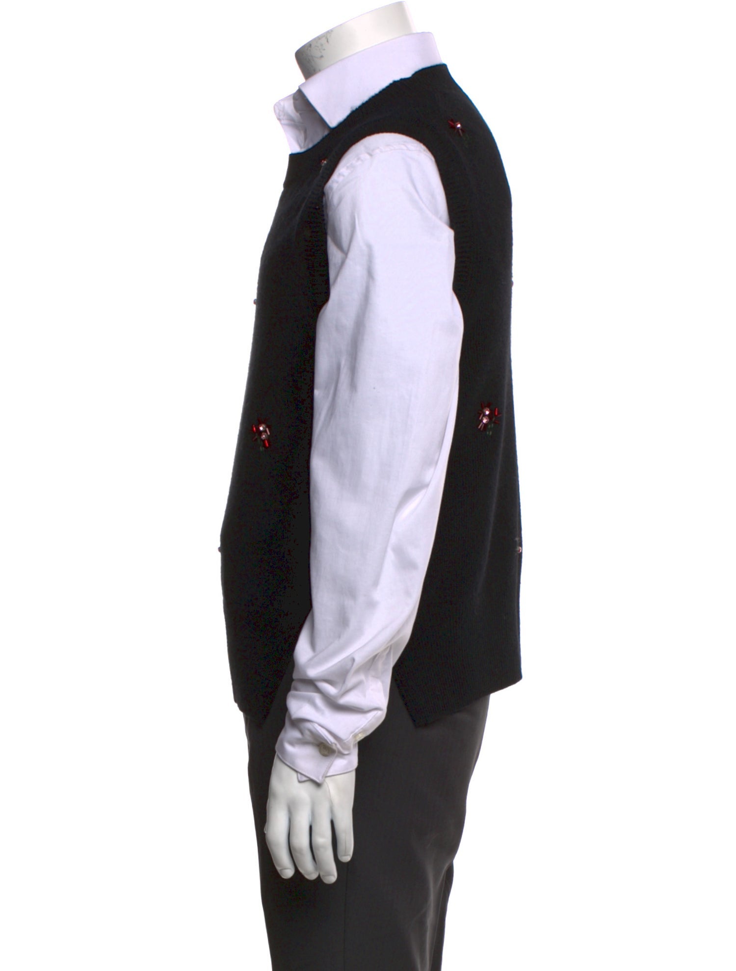 Barrie Cashmere Crew Neck Sweater Vest