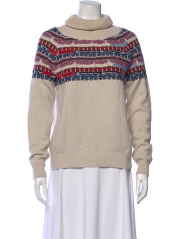 Pre-owned Barrie Cashmere Striped Sweater In Neutral