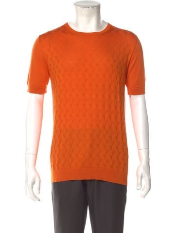 Battaglia Sweaters Crew Neck Short Sleeve Pullover L