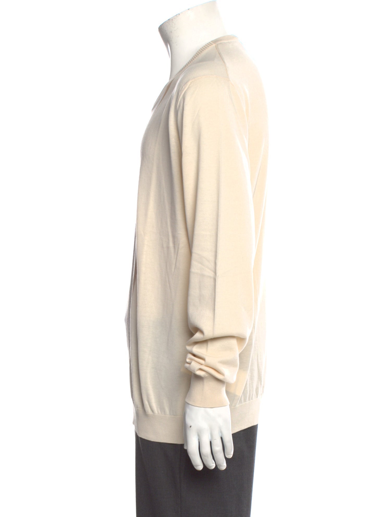 Battaglia Striped Crew Neck Cardigan w/ Tags