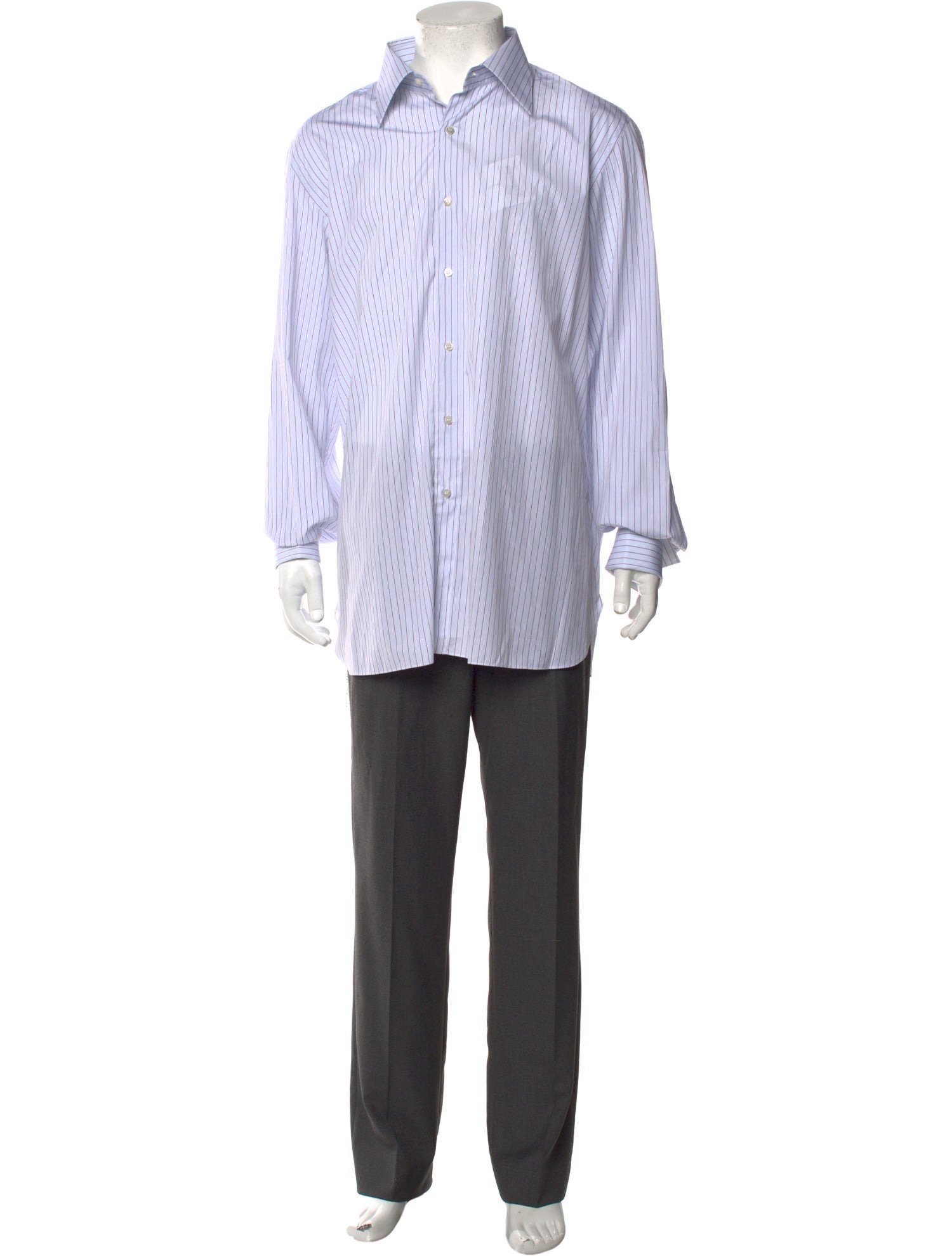 Battaglia Striped Long Sleeve Dress Shirt